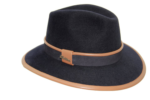 Hutkönig Meisterstück aus dem Playboy · Fashion Edition in dkl.Blau - Effekt dkl.Blau/Cognac