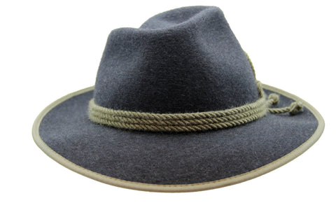 Robuster Oberbayerischer Sechser Trachtenhut Blau